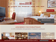 Tablet Screenshot of hotelheidelberg.com